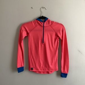 Merino Wool Kids Hooded Quarter Zip